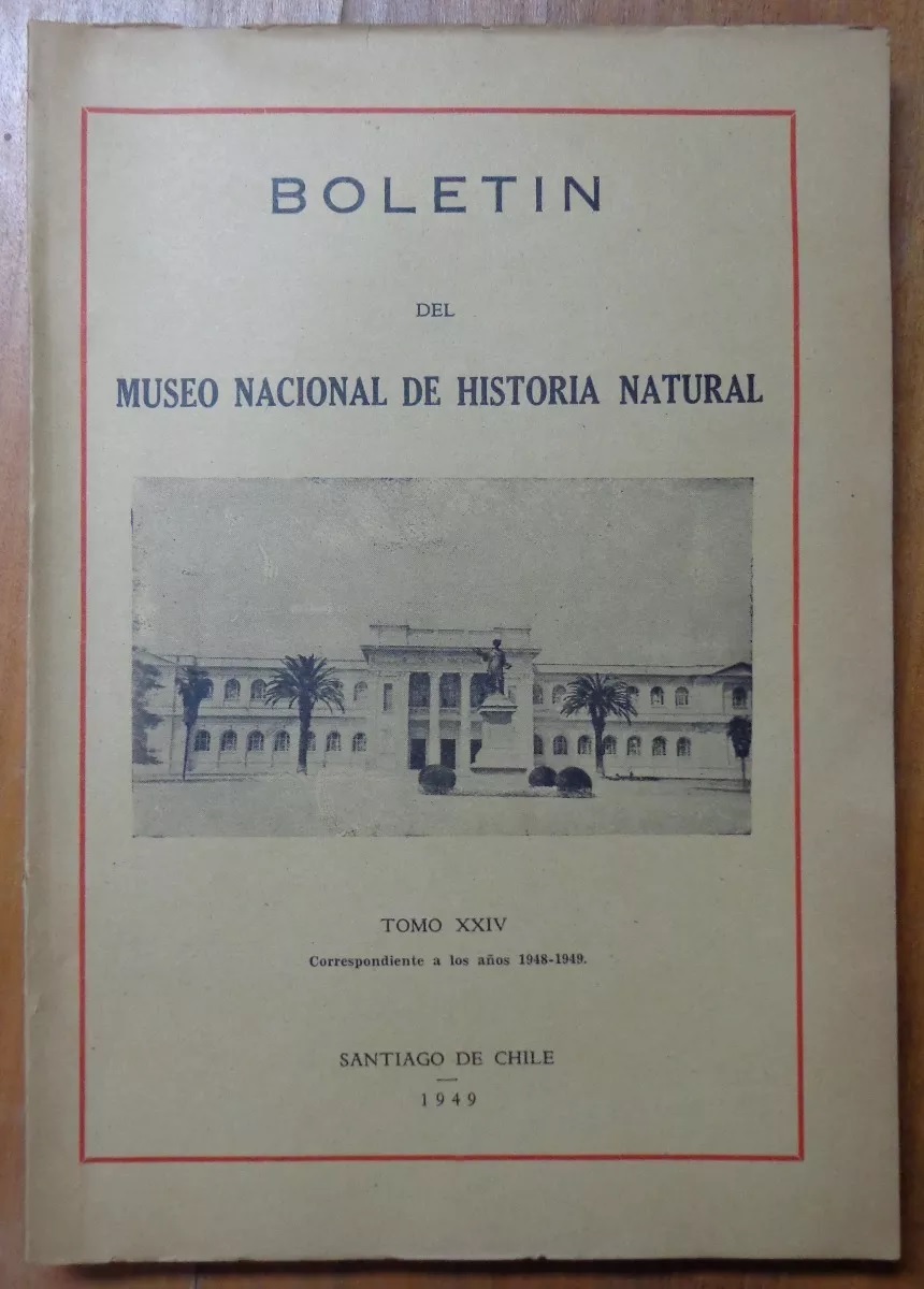 Boletín del museo nacional de historia natural