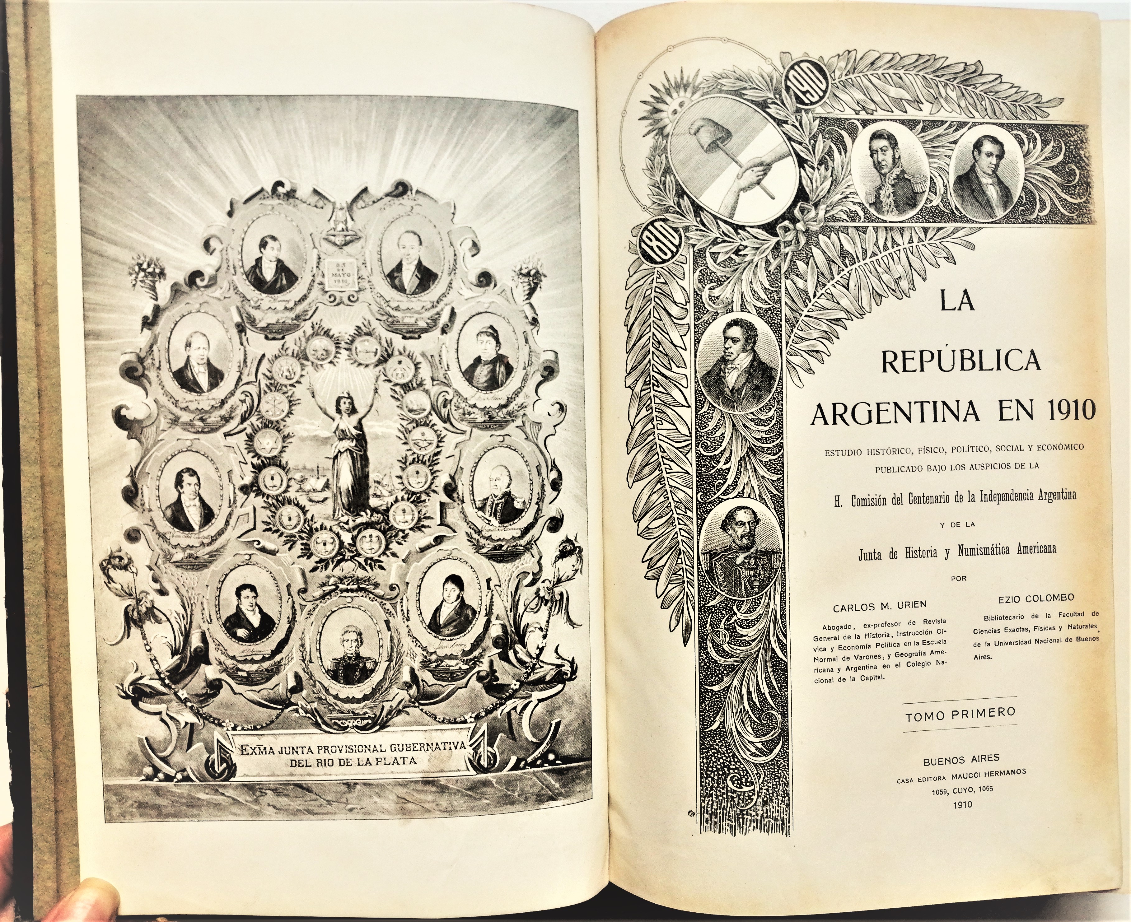 Carlos M. Urien y Ezio Colombo - La república argentina en 1910