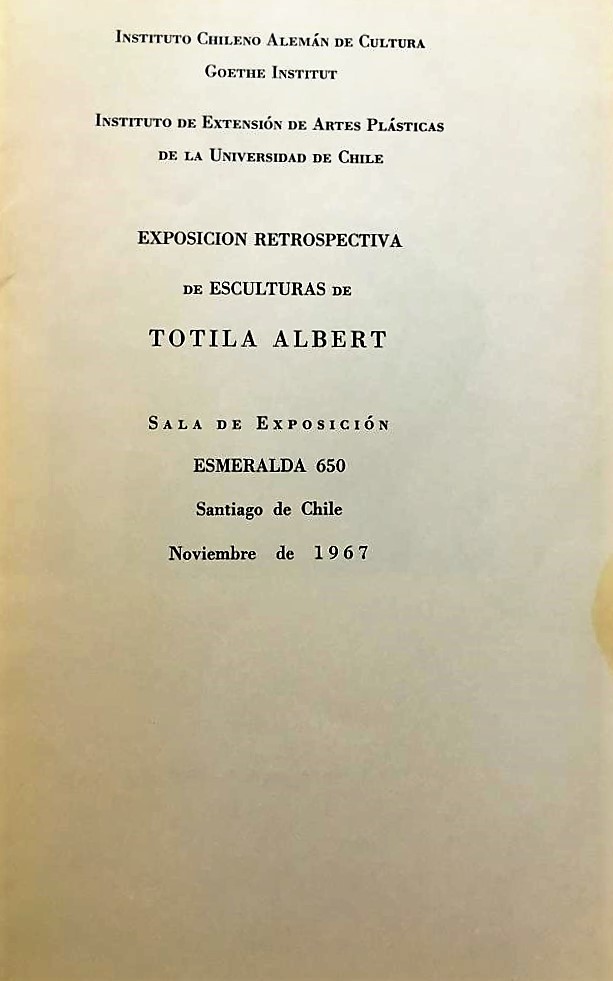 Exposición Retrospectiva de Esculturas de Totila Albert 