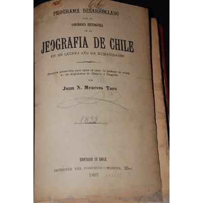 Juan Meneses Toro - Programa Desarrollado Para la Enseñanza Sistemática de la Geografía de Chile