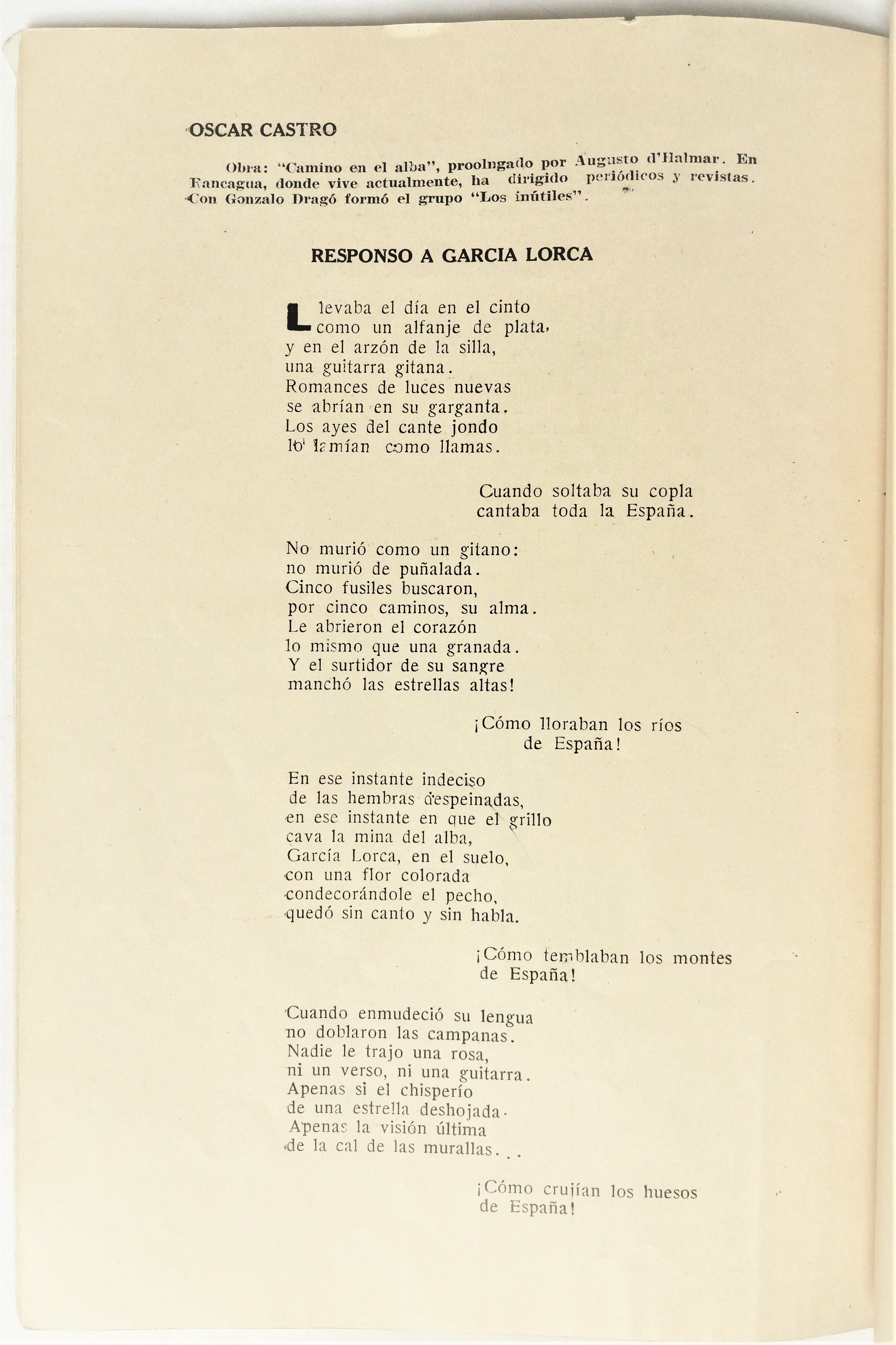 Rosa libre - Revista de poesía (1939) Firmada