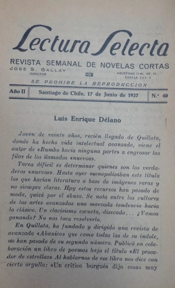 Luis Enrique Delano. Rumbo hacia ninguna parte 