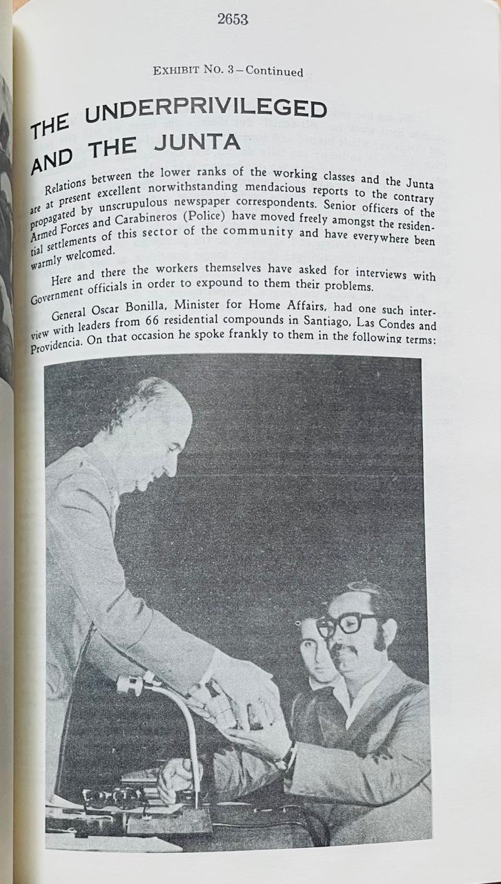 Comitee on Internal Security 	The Theory and practice of Communism. Part 5  (Marxism imposed on Chile) -Allende Regime). Hearings before the Committee on Internal Security House of representatives. 
