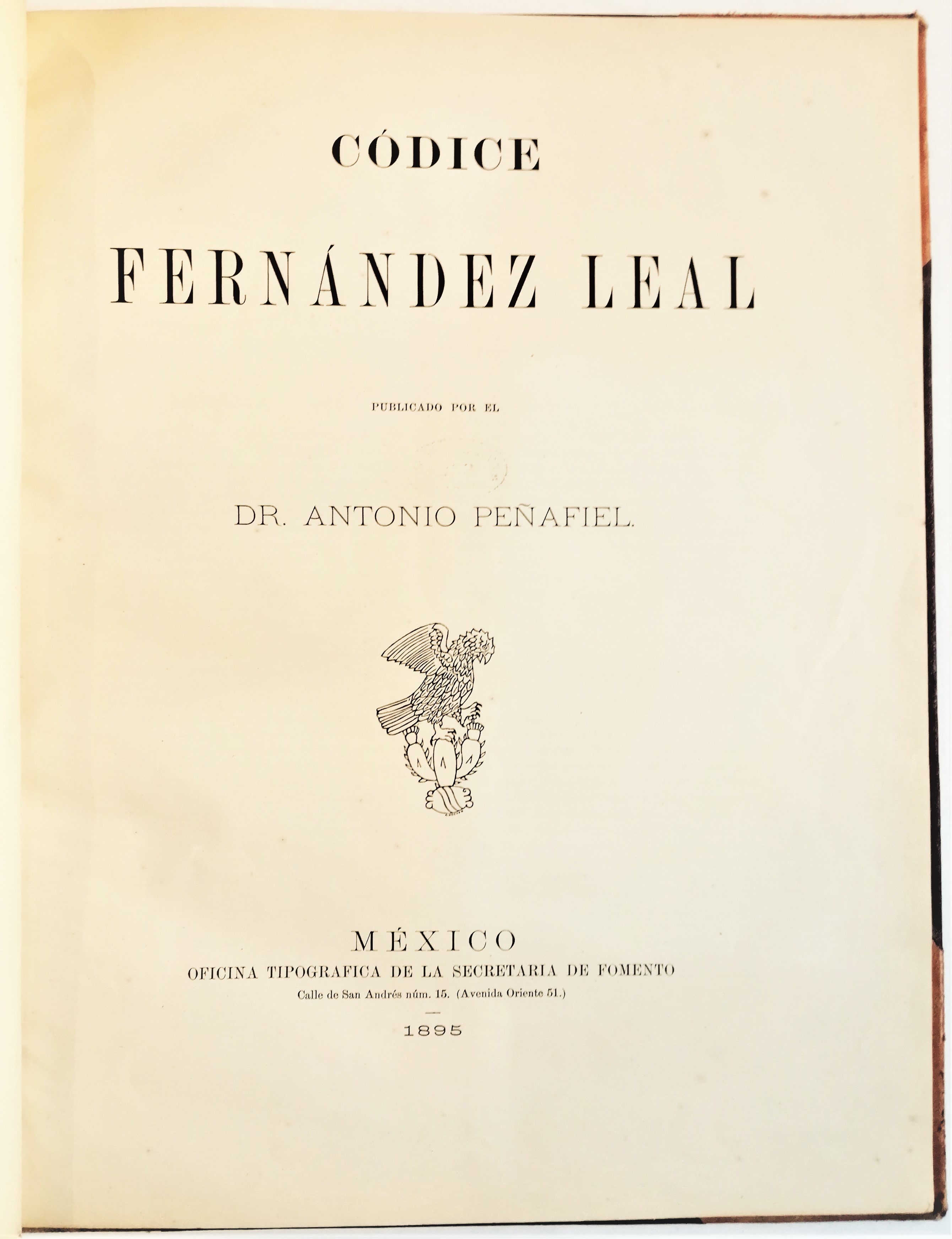 Antonio Peñafiel - Códice Fernández Leal