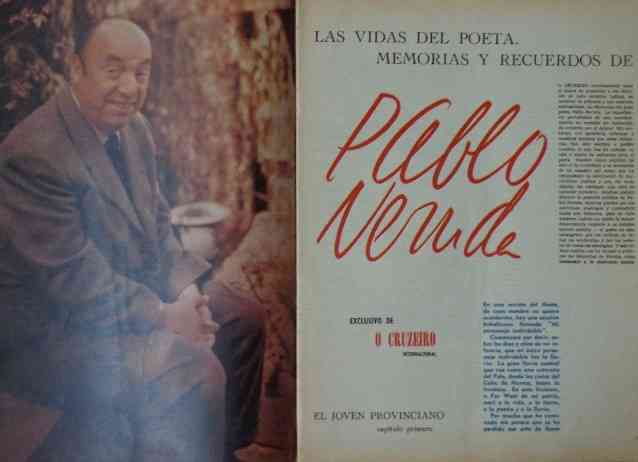 Revista O Cruzeiro Memorias de Pablo Neruda