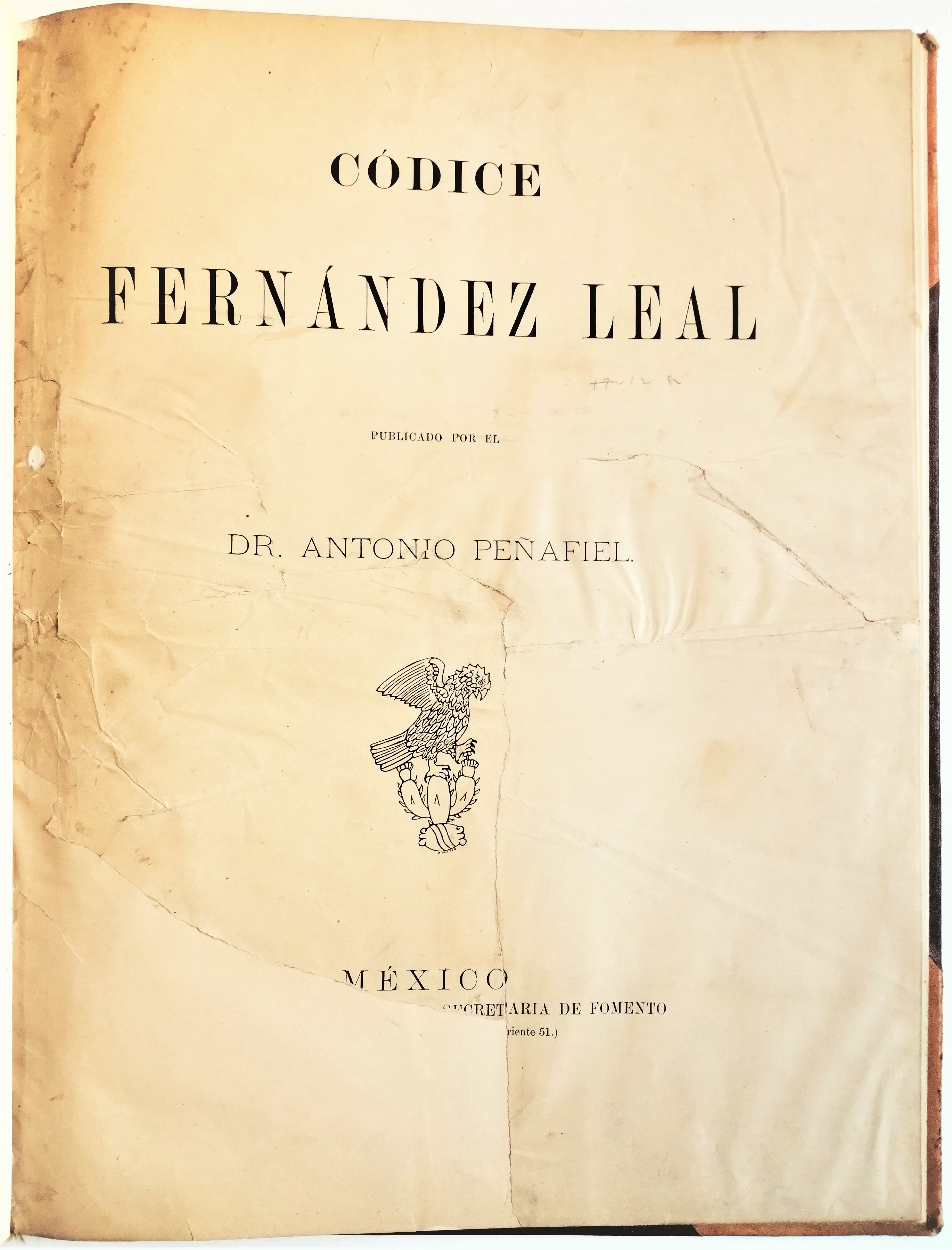 Antonio Peñafiel - Códice Fernández Leal