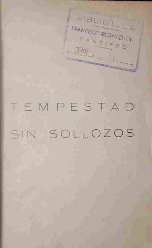 Benjamin Morgado - Tempestad sin Sollozos